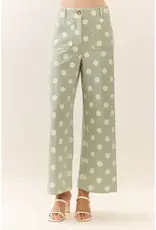 Parker Parker Polka Dot High-Rise Wide Leg Pant