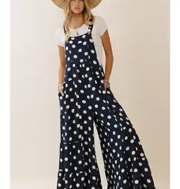 Sally Polka Dot Sling Maxi Jumpsuit