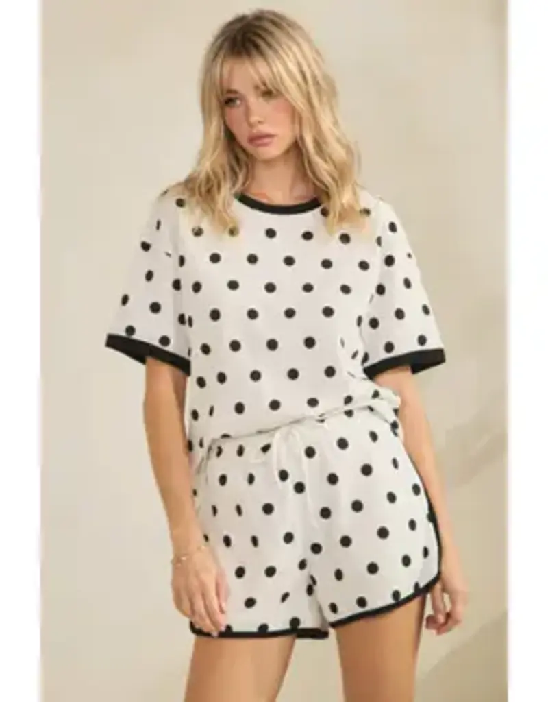 Cassidy Polka Dot Relaxed Lounge Set