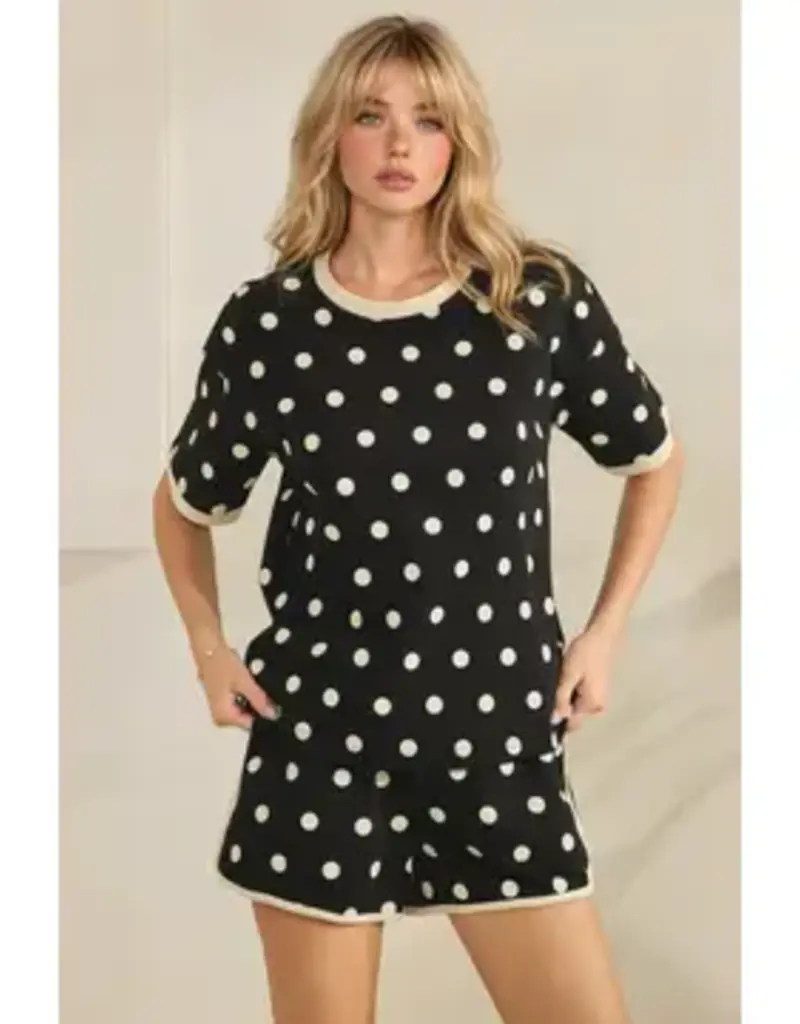 Cassidy Polka Dot Relaxed Lounge Set
