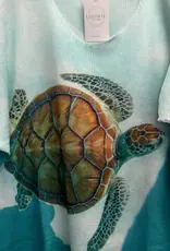 Turtle Printed Knit Top - ONESIZE