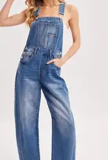 Braelyn Denim Barrel Overalls