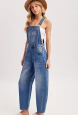 Braelyn Denim Barrel Overalls