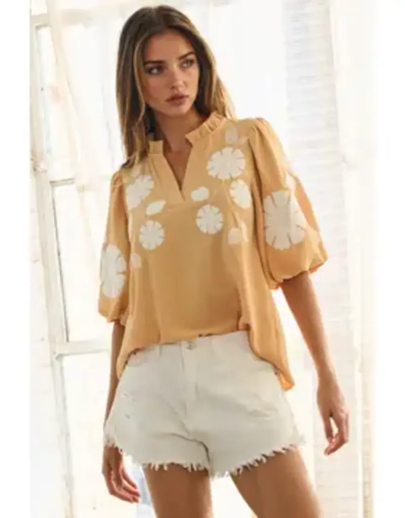 Betsy Bubble Sleeve Top