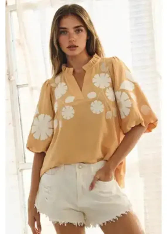 Betsy Bubble Sleeve Top