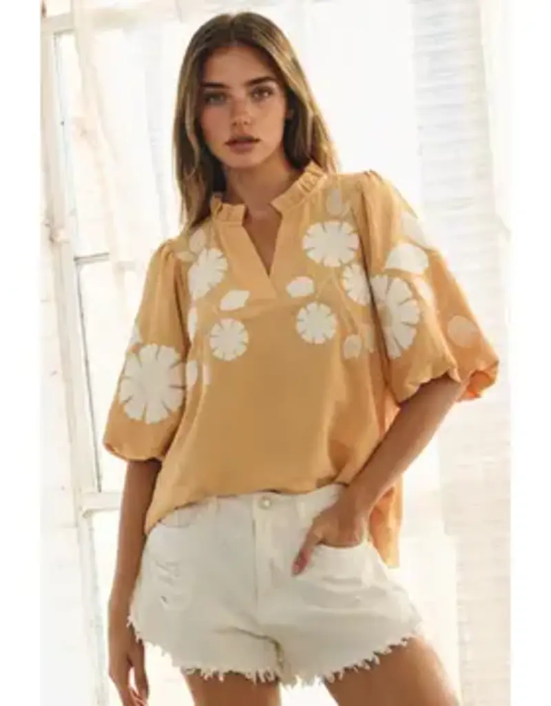 Betsy Bubble Sleeve Top