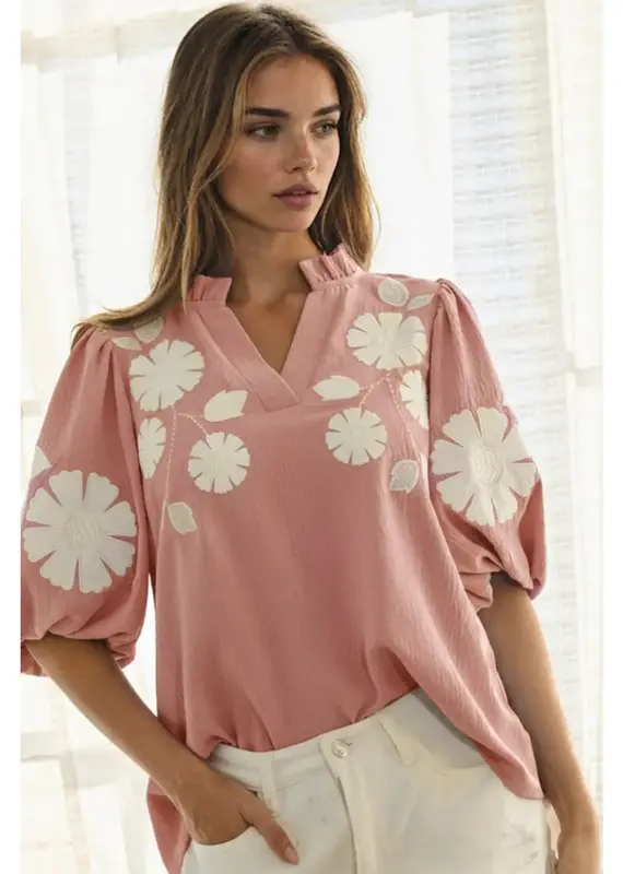 Betsy Bubble Sleeve Top