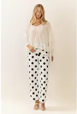 Parker Parker Polka Dot High-Rise Wide Leg Pant
