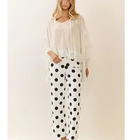 Parker Parker Polka Dot High-Rise Wide Leg Pant