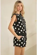 Caroline Coastal Polka Dot Top & Short Set