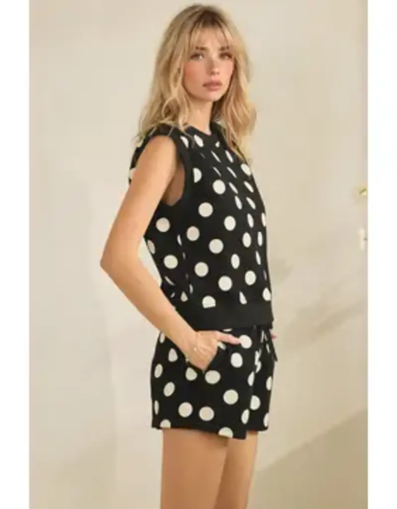 Caroline Coastal Polka Dot Top & Short Set