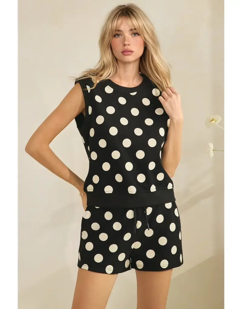 Caroline Coastal Polka Dot Top & Short Set