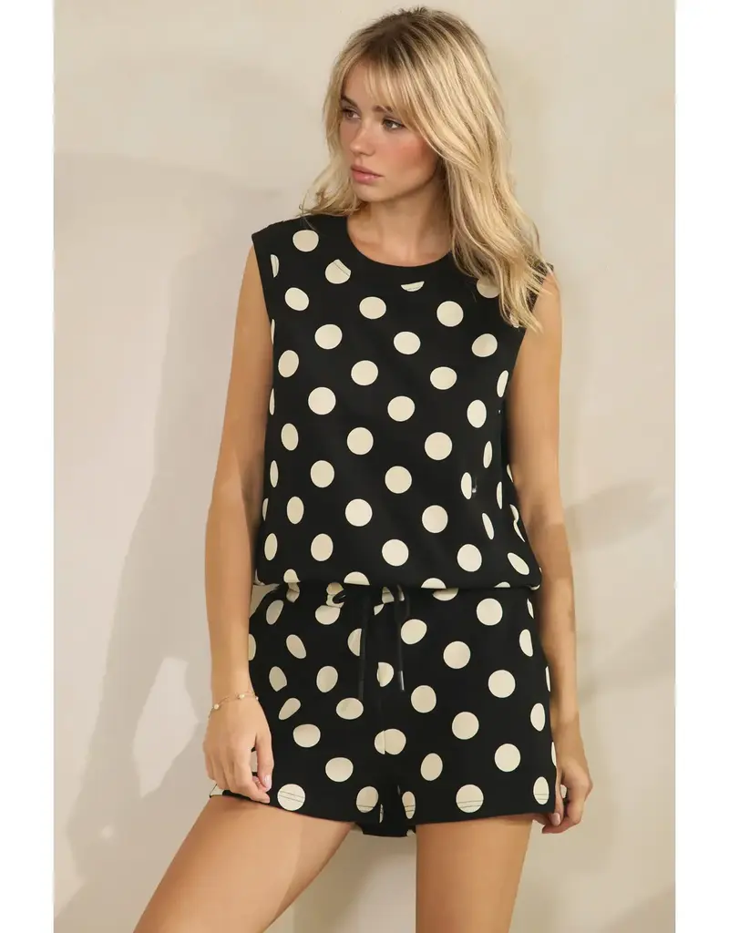 Caroline Coastal Polka Dot Top & Short Set