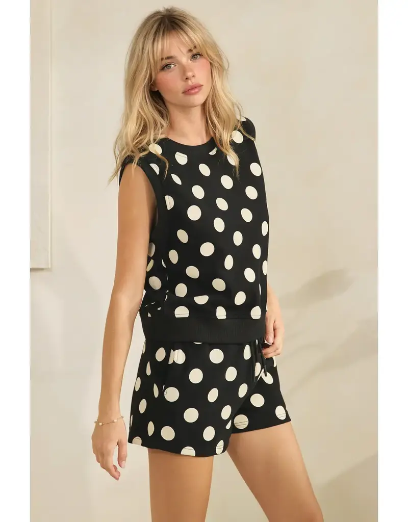 Caroline Coastal Polka Dot Top & Short Set