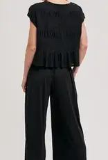 Ruby Relaxed Knit Smocked Top and Wide Pants Set