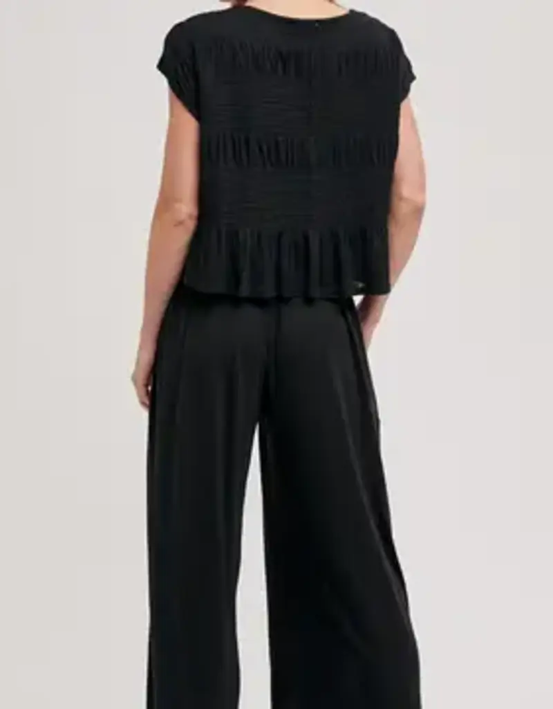 Ruby Relaxed Knit Smocked Top and Wide Pants Set