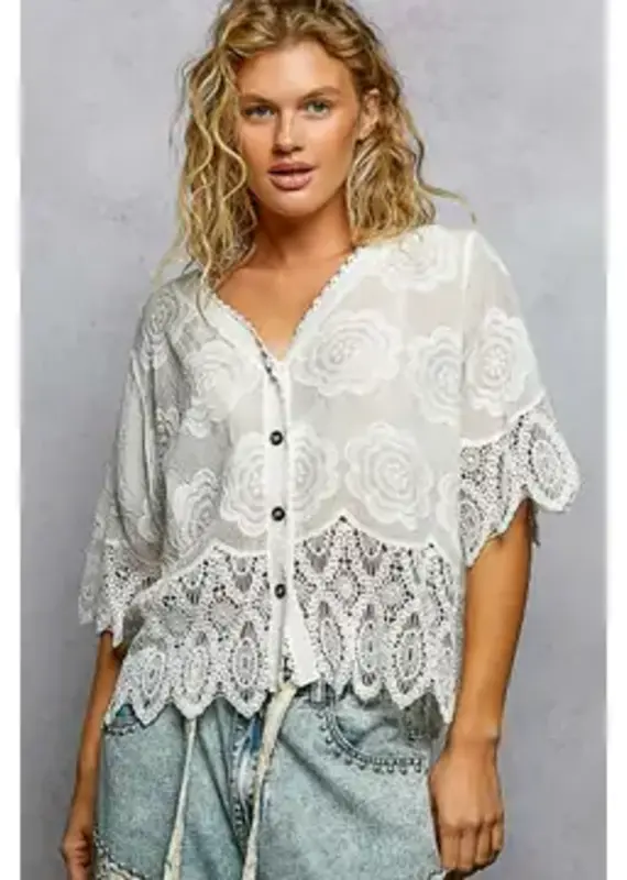 Cassie Crocheted Jacket /Top