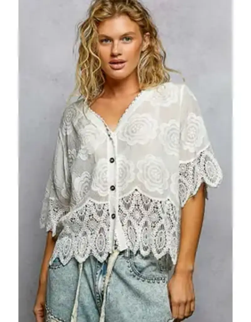 Cassie Crocheted Jacket /Top
