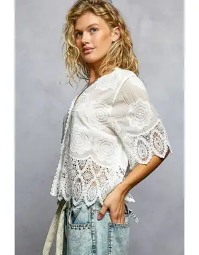 Cassie Crocheted Jacket /Top
