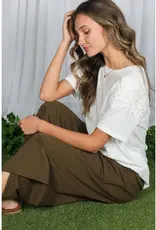 Amy Loral Applique Detail Top
