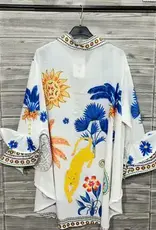 Sasha Summer Print Blouse - Made in Italy