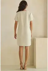 Linda Lightweight Modal Front Button Accent Dress