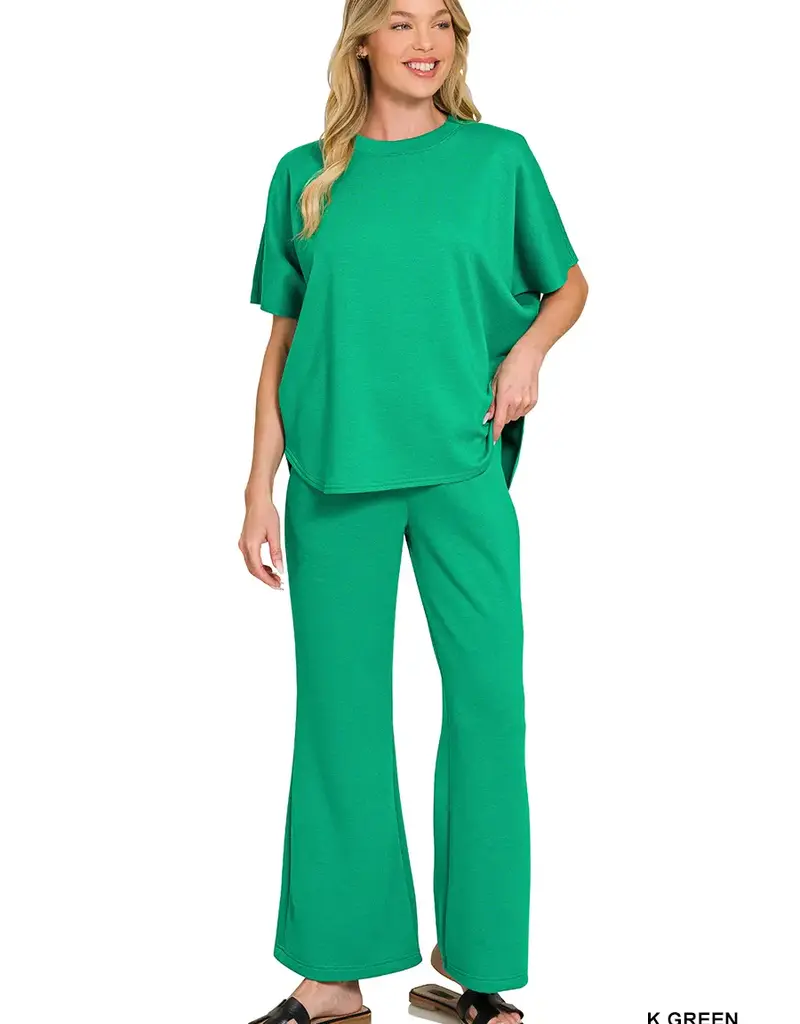 Skye Soft Scuba Top & Pant Set