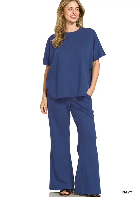 Skye Soft Scuba Top & Pant Set