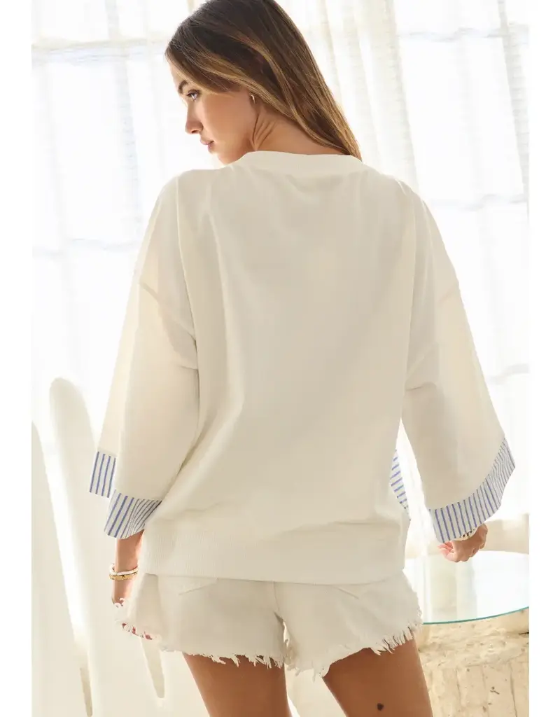 Saylor Nautical Sailboat Graphic Top