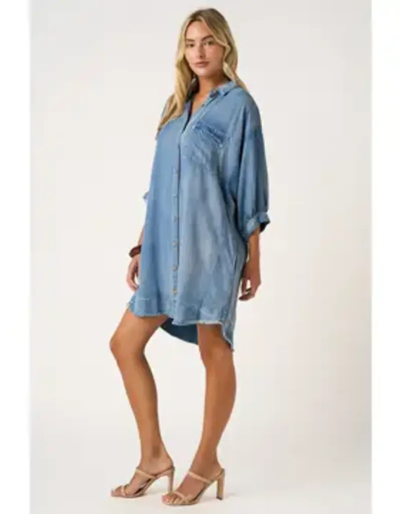 Wendy Washed Tencel Chambray Dress