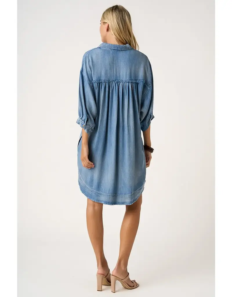 Wendy Washed Tencel Chambray Dress