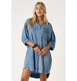 Wendy Washed Tencel Chambray Dress