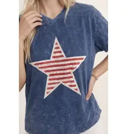 Vintage Star 250th 4th of July Tee