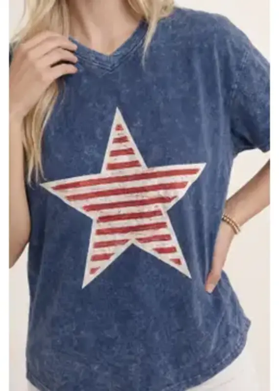 Vintage Star 250th 4th of July Tee