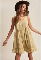 Teresa Textured Pintuck Mini Dress