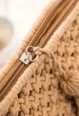 Giana Macrame Crossbody Bag - KHAKI