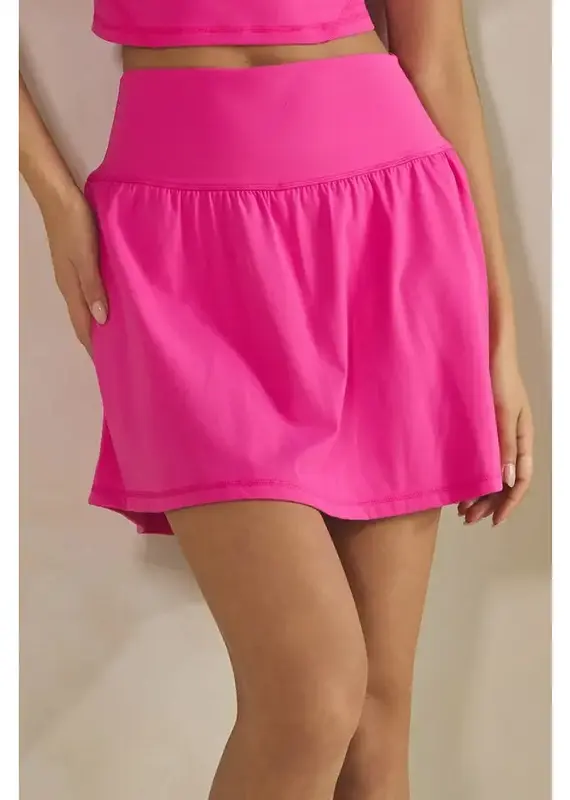 Betsy Buttery Soft Skort with Built-in Shorts