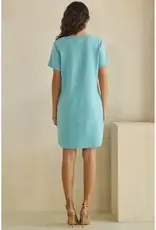 Linda Lightweight Modal Front Button Accent Dress