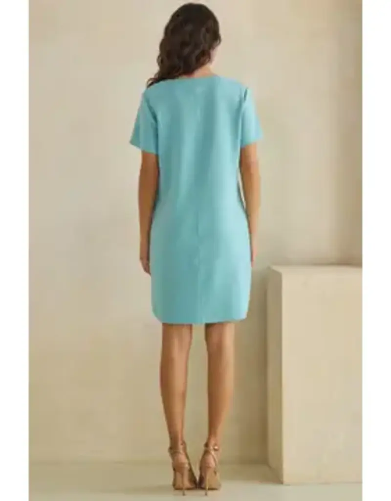 Linda Lightweight Modal Front Button Accent Dress