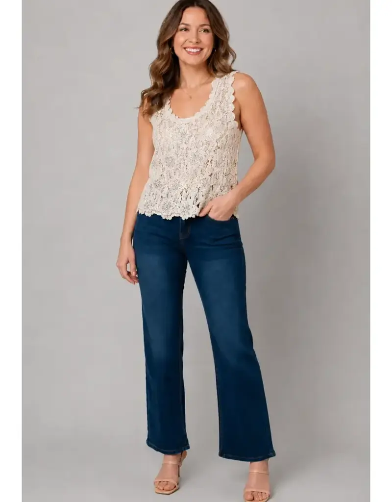 Caroline Crochet Sequin Tank