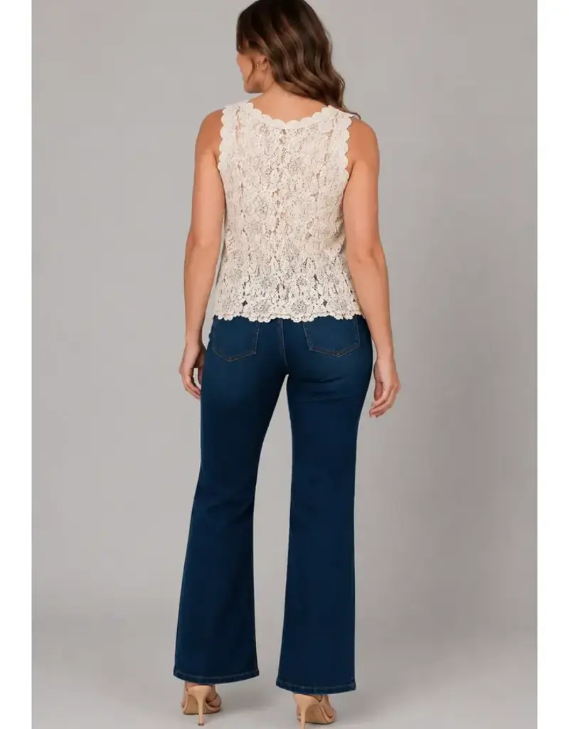Caroline Crochet Sequin Tank