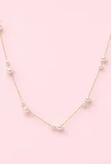 Lovely Lady Dainty Pearl Necklace