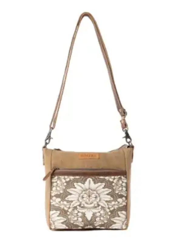 Crestbloom Vintage Crossbody Bag - Olive