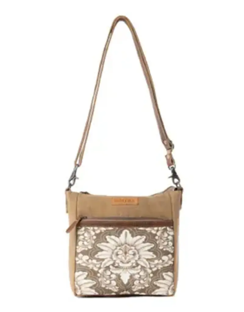 Crestbloom Vintage Crossbody Bag - Olive