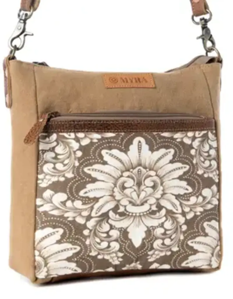 Crestbloom Vintage Crossbody Bag - Olive