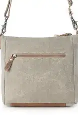 Damask Trail Vintage Crossbody Bag - Sage