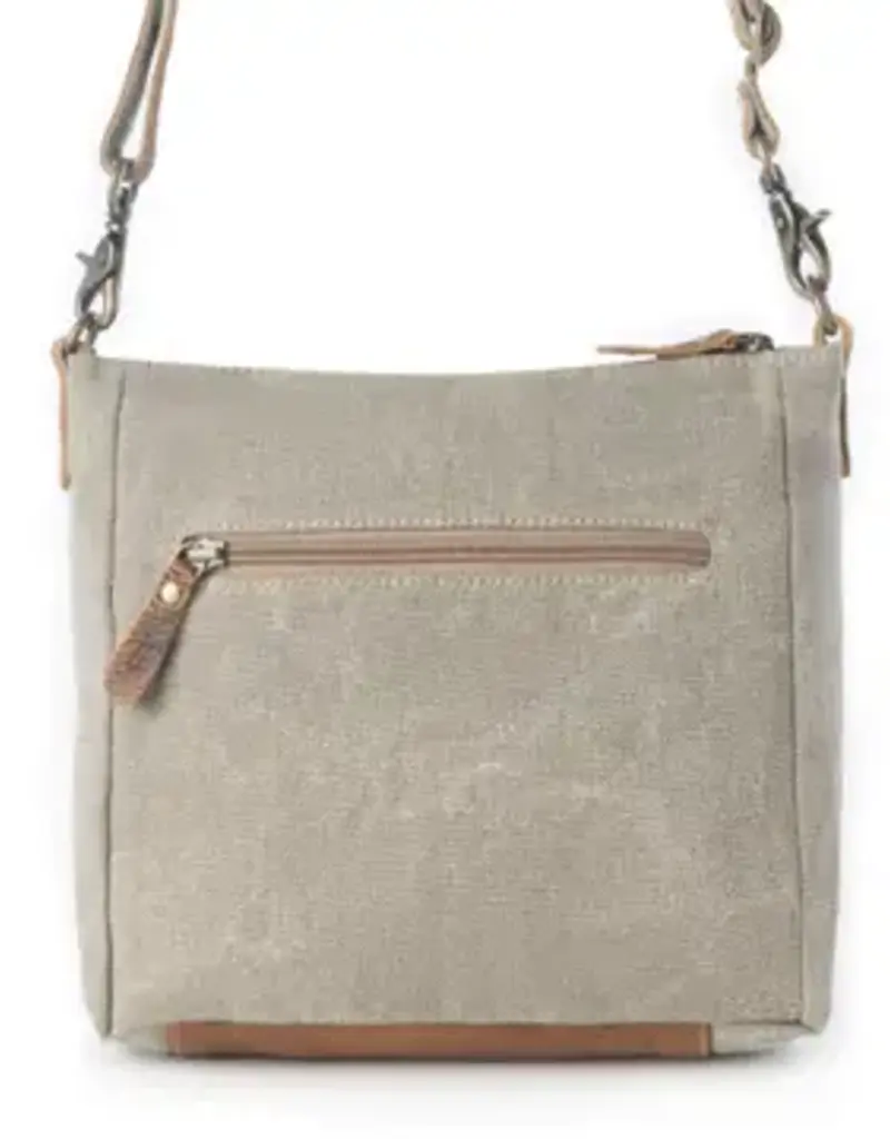 Damask Trail Vintage Crossbody Bag - Sage