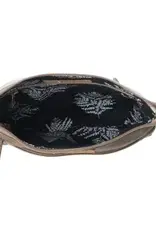 Wildflower print Upcycled Canvas Crossbody Bag