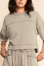 Melody Mineral Washed Exposed Barrel Pants Set