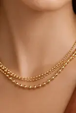18K Gold Plated Waterproof Chain Necklace - Gold